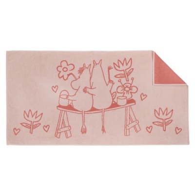 Полотенце банное Moomin Любовь pink 70х140 см