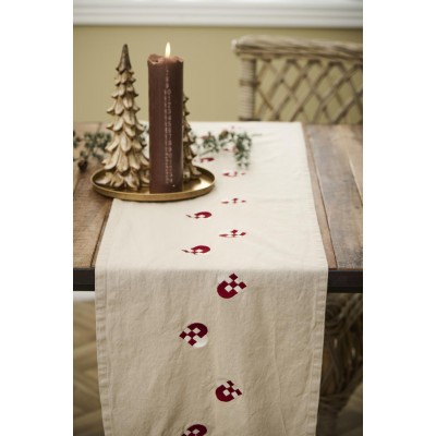 Столовая дорожка Tradition braided hearts linen coloured 65х160 см