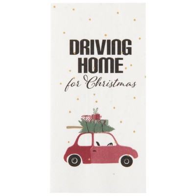 Салфетки бумажные Driving home for Christmas 16 шт