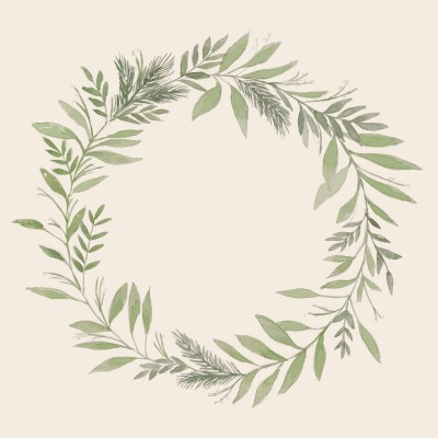 Салфетки бумажные green wreath 20 шт