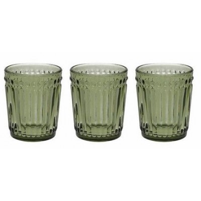 Набор стаканов Glass Dorico Green 300 мл, 3 шт
