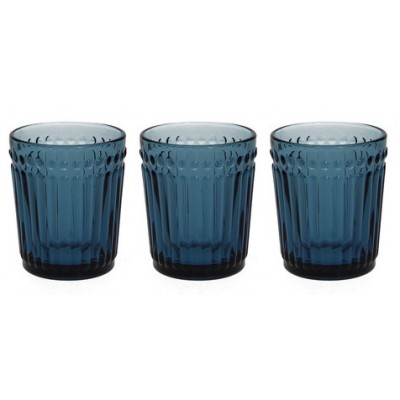 Набор стаканов Glass Dorico Blue 300 мл, 3 шт